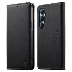 Dierfeng Metal Snap Magnetic RFID Vegan Leat...