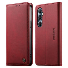 Dierfeng Metal Snap Magnetic RFID Vegan Leat...