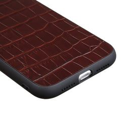 Estuche protector de cuero genuino con textu...