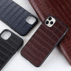 Estuche protector de cuero genuino con textu...