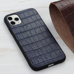 Estuche protector de cuero genuino con textu...