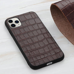 Estuche protector de cuero genuino con textu...