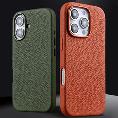 Funda magnética de piel auténtica con textur...