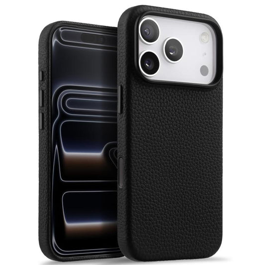 Funda magnética de piel auténtica con textur...