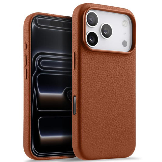 Funda magnética de piel auténtica con textur...