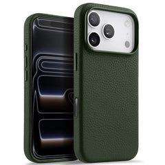 Funda magnética de piel auténtica con textur...