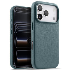 Funda magnética de piel auténtica con textur...