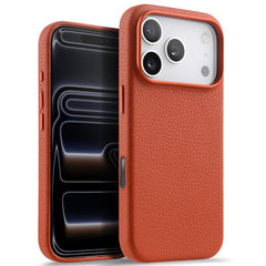 Funda magnética de piel auténtica con textur...