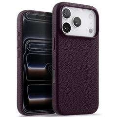 Funda magnética de piel auténtica con textur...