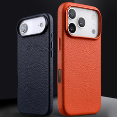 Funda magnética de piel auténtica con textur...