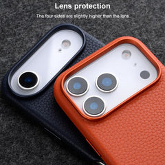 Funda magnética de piel auténtica con textur...