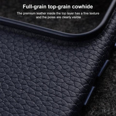 Funda magnética de piel auténtica con textur...