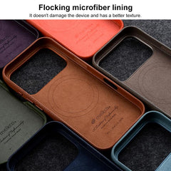Funda magnética de piel auténtica con textur...