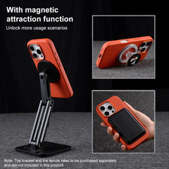 Funda magnética de piel auténtica con textur...
