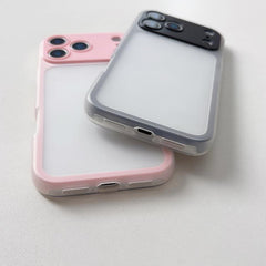 Funda híbrida de TPU y PC con ventana grande...
