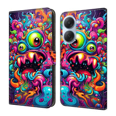 Funda para teléfono de cuero vegano pintado ...