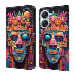 Funda para teléfono de cuero vegano pintado ...
