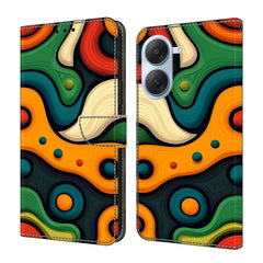 Funda para teléfono de cuero vegano pintado ...