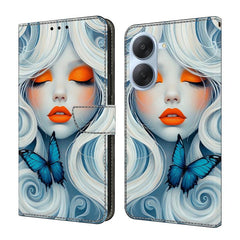 Funda para teléfono de cuero vegano pintado ...