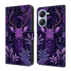 Funda para teléfono de cuero vegano pintado ...