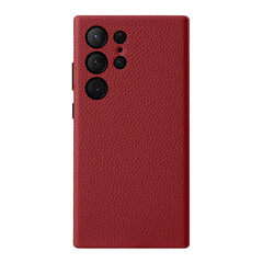 Funda para teléfono de piel auténtica con te...