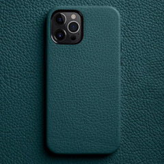 Funda para teléfono de piel auténtica con te...