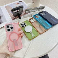 Funda para teléfono híbrida plegable con sop...