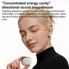Auriculares inalámbricos con clip, cancelación de ruido y Bluetooth 6.0