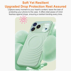 Funda de silicona líquida para teléfono con ...