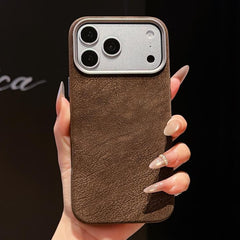 Funda magnética para teléfono de cuero de co...