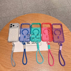 Funda magnética desmontable 3 en 1 con purpu...
