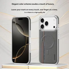 Funda magnética de piel vegana con estampado...