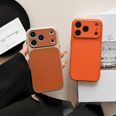 Funda para teléfono con textura de cuero, ve...