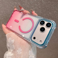 Funda magnética transparente con degradado d...