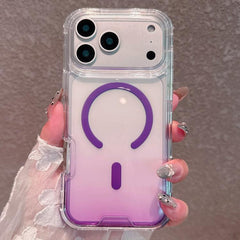 Funda magnética transparente con degradado d...