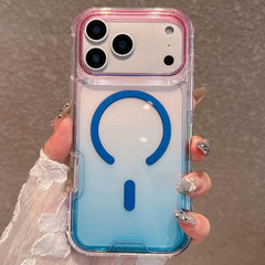 Funda magnética transparente con degradado d...