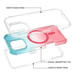 Funda magnética transparente con degradado d...
