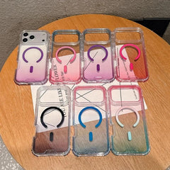 Funda magnética transparente con degradado d...