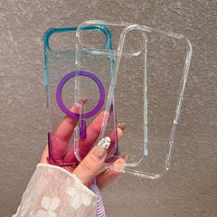 Funda magnética transparente con degradado d...