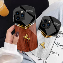 Funda para teléfono de TPU + PC + cristal te...