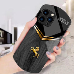 Funda para teléfono de TPU + PC + cristal te...