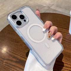 Funda para teléfono magnética transparente c...
