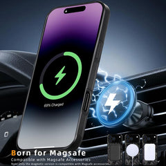 Funda magnética para teléfono de fibra de ca...