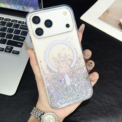 Funda magnética de TPU transparente con purp...