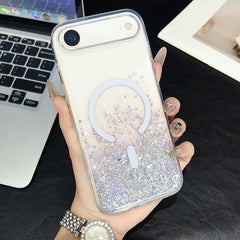 Funda magnética de TPU transparente con purp...
