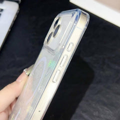 Funda magnética de TPU transparente con purp...