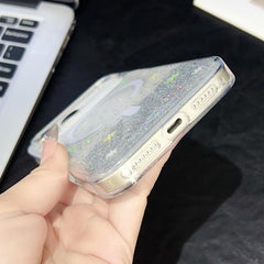 Funda magnética de TPU transparente con purp...