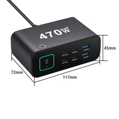 Cargador multifunción GaN de 470 W YMX-615-L...