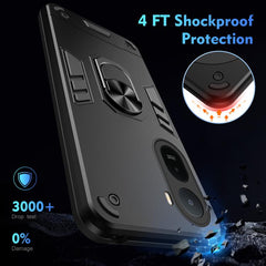 Funda para teléfono con soporte de anillo me...