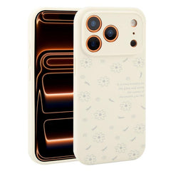 Funda de silicona líquida con estampado flor...